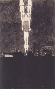 ふんどしを持つ男 作： Egon Schiele